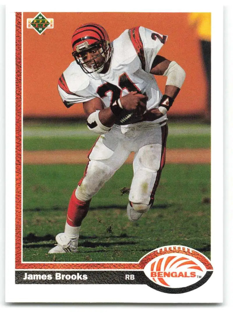 1991 Upper Deck #365 James Brooks NM-MT Cincinnati Bengals Football Card - Football Card Single