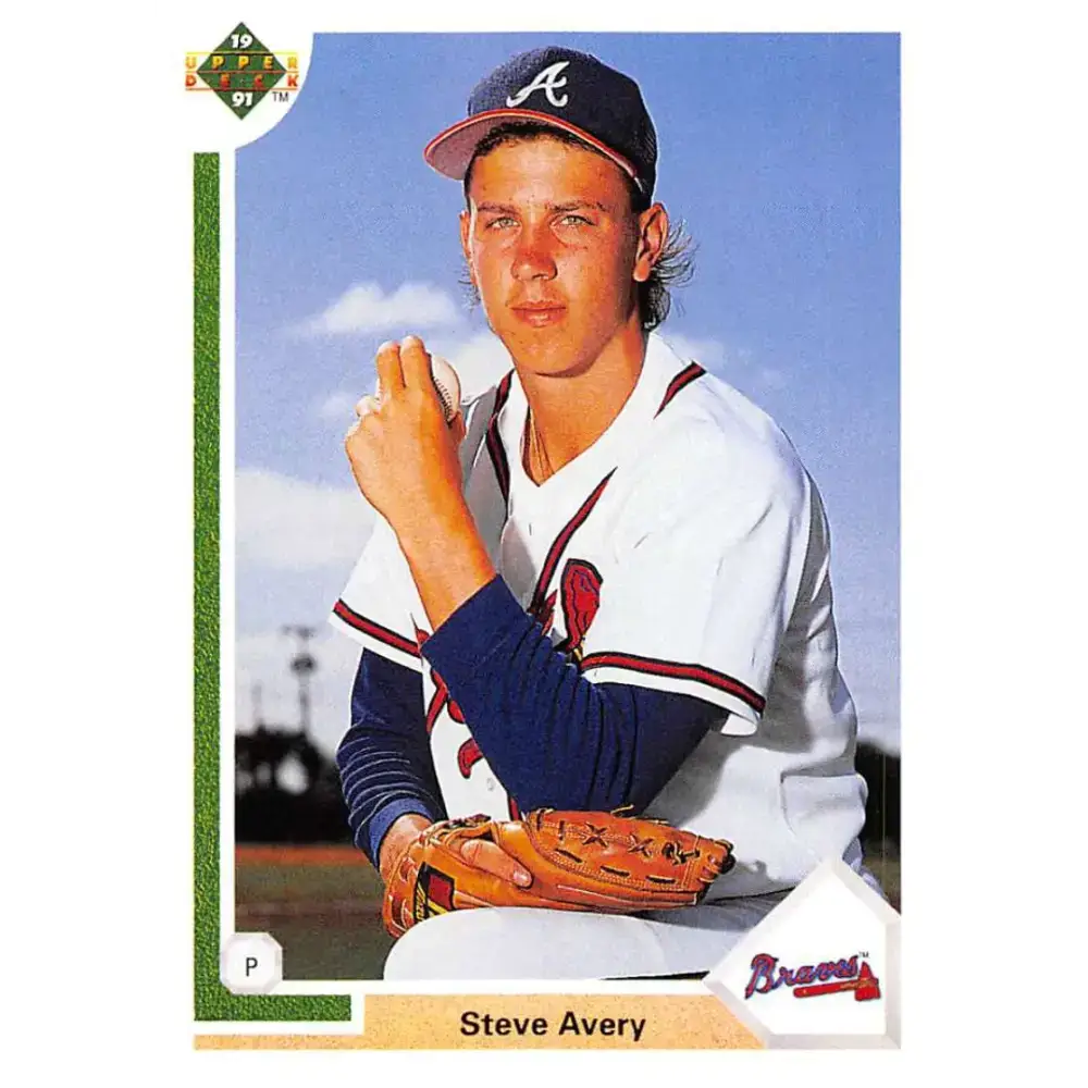 1991 Upper Deck #365 Steve Avery EX Excellent Atlanta Braves Baseball Card - Baseball Card Single