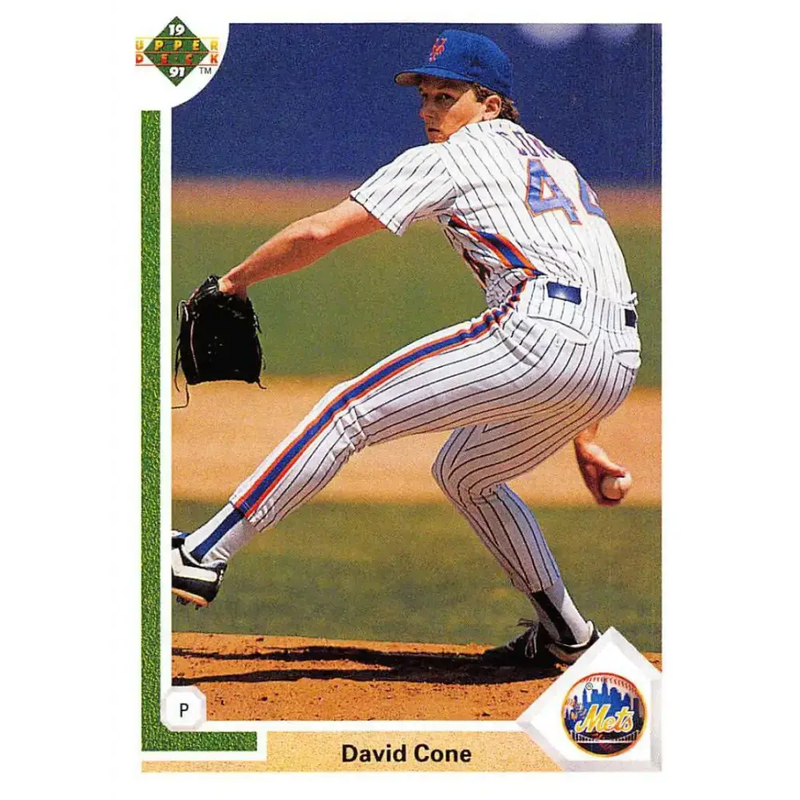 1991 Upper Deck #366 David Cone EX Excellent New York Mets Baseball Card - Baseball Card Single