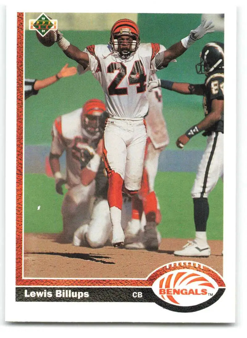 1991 Upper Deck #368 Lewis Billups NM-MT Cincinnati Bengals Football Card - Football Card Single