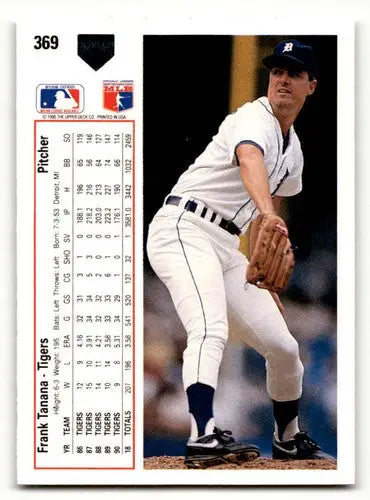 Original gloss Baseball card of Frank Tanana from 1991 Upper Deck #369