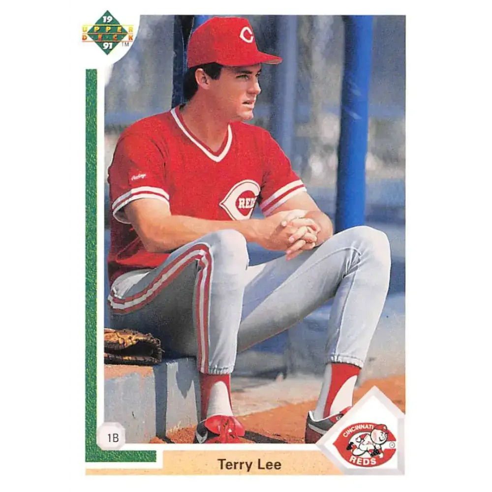 1991 Upper Deck #37 Terry Lee EX Excellent RC Rookie Cincinnati Reds Baseball Card - Baseball Card Single