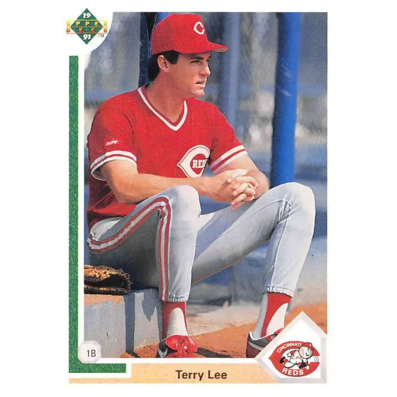 1991 Upper Deck #37 Terry Lee EX Excellent RC Rookie Cincinnati Reds Baseball Card - Baseball Card Single