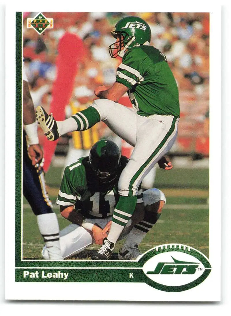 1991 Upper Deck #370 Pat Leahy NM-MT New York Jets Football Card - Football Card Single