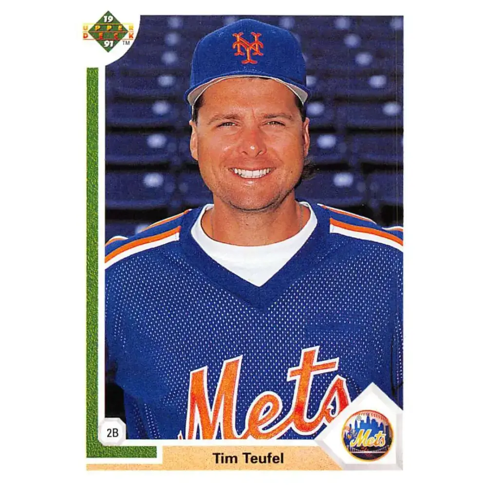 1991 Upper Deck #370 Tim Teufel NM-MT New York Mets Baseball Card - Baseball Card Single