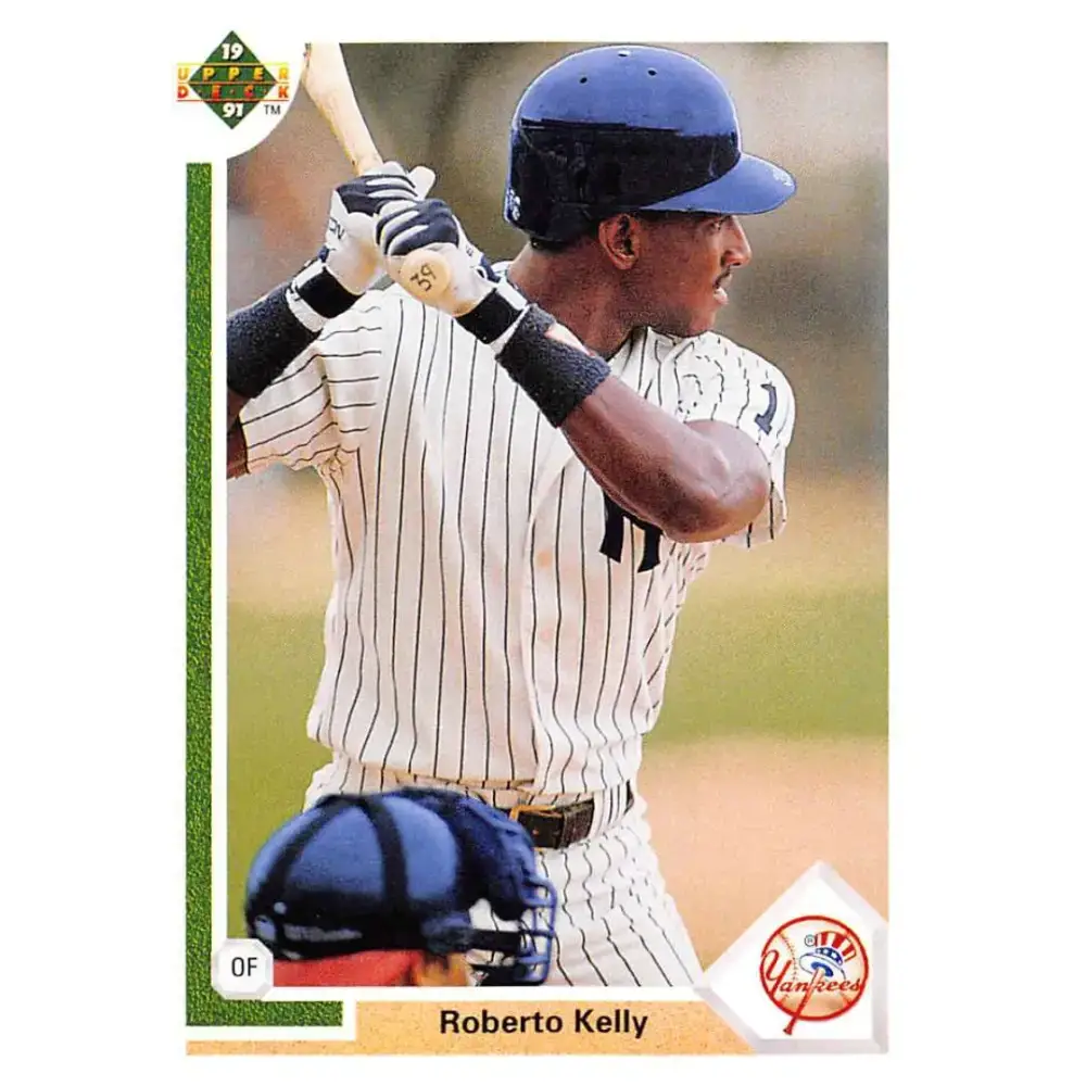 1991 Upper Deck #372 Roberto Kelly EX Excellent New York Yankees Baseball Card - Baseball Card Single