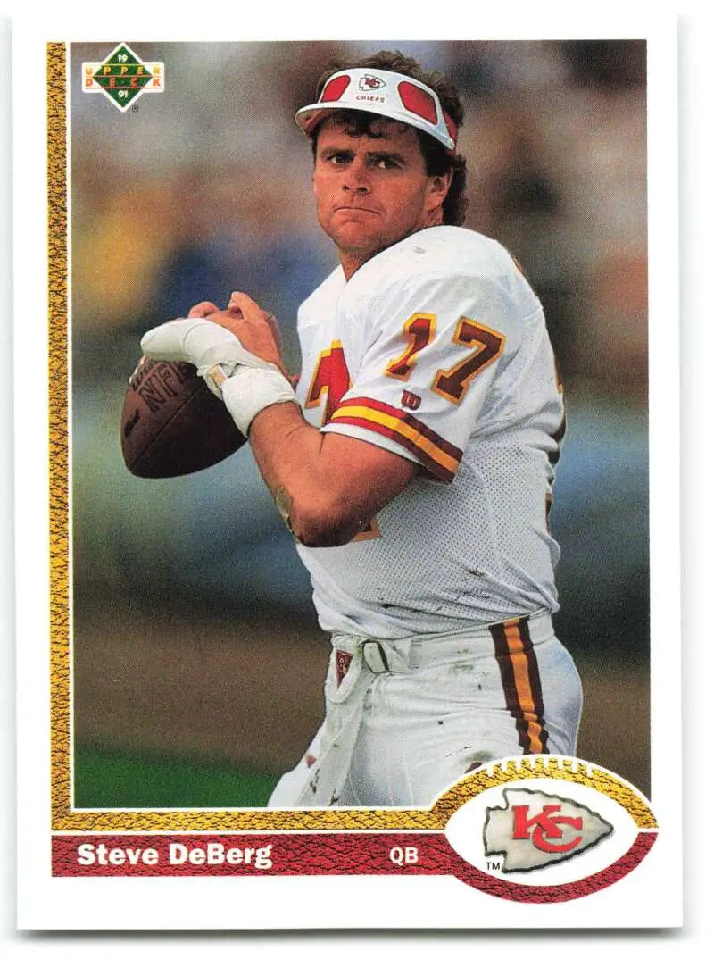 1991 Upper Deck #372 Steve DeBerg NM-MT Kansas City Chiefs Football Card - Football Card Single