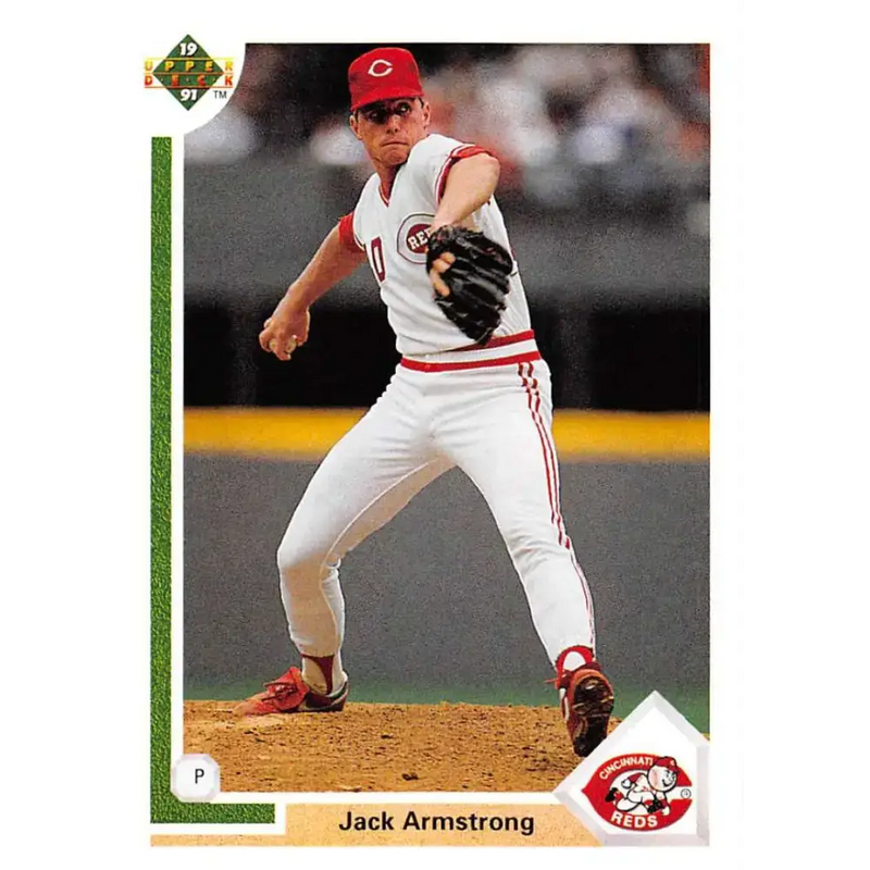 1991 Upper Deck #373 Jack Armstrong EX Excellent Cincinnati Reds Baseball Card - Baseball Card Single