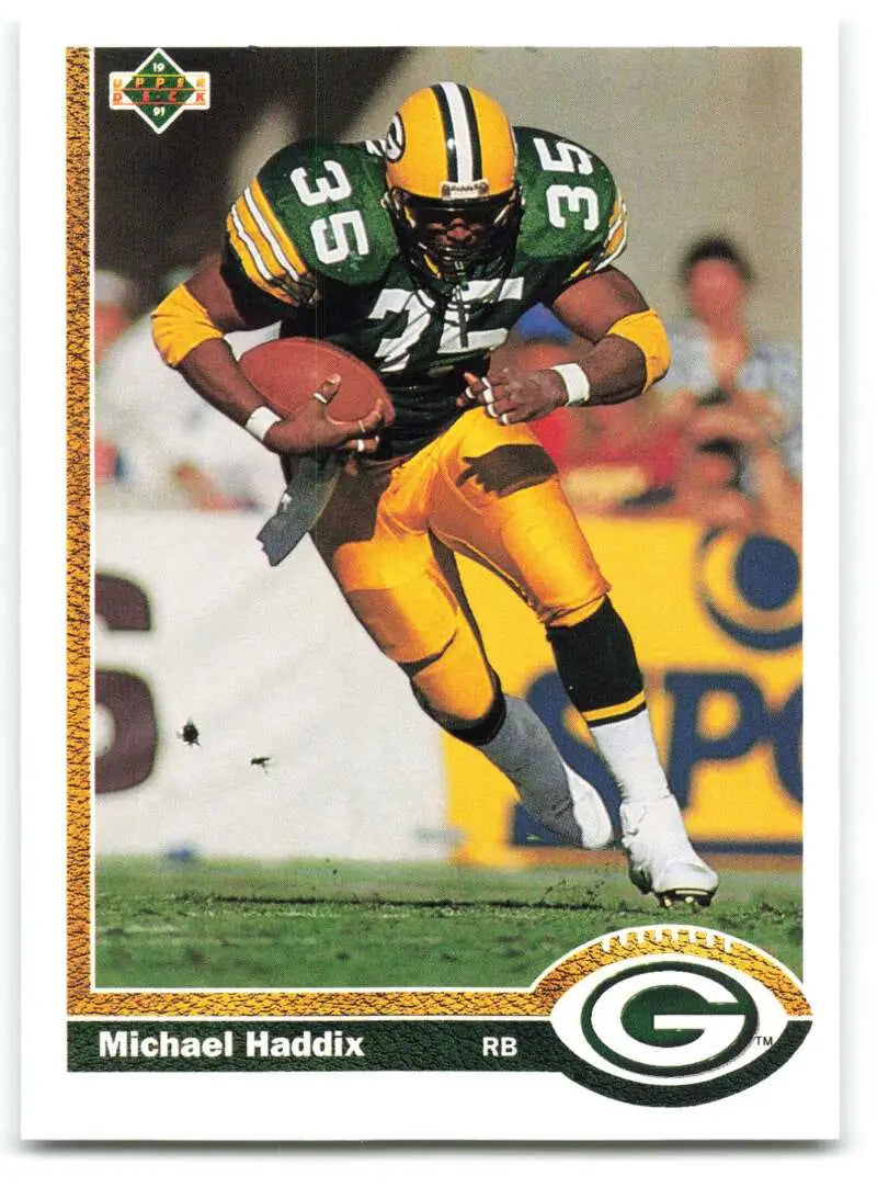 1991 Upper Deck #376 Michael Haddix NM-MT Green Bay Packers Football Card - Football Card Single