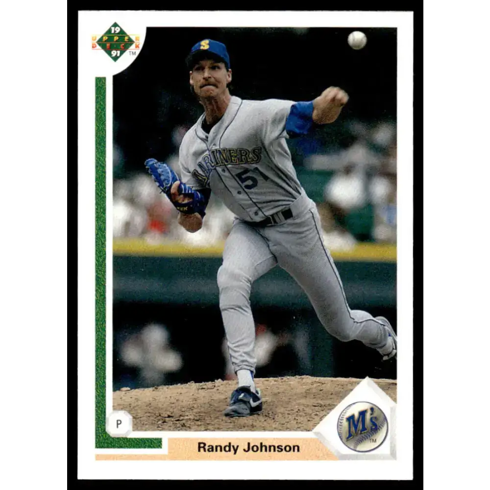 1991 Upper Deck #376 Randy Johnson NM-MT Seattle Mariners Baseball Card - Baseball Card Single