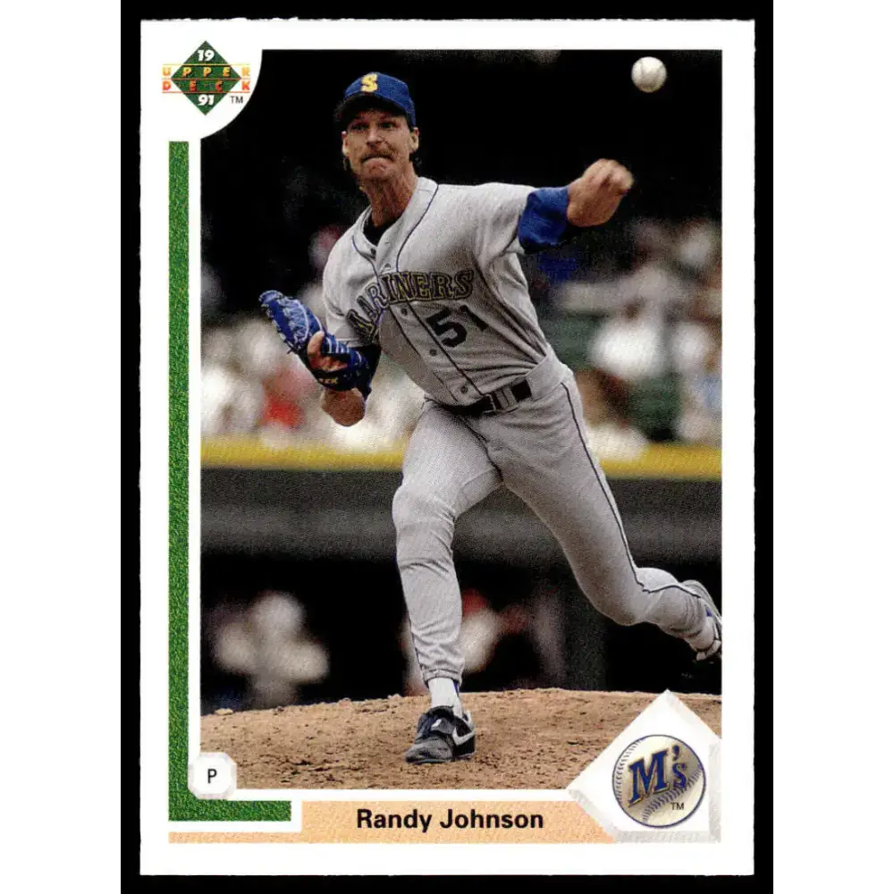1991 Upper Deck #376 Randy Johnson NM-MT Seattle Mariners Baseball Card - Baseball Card Single