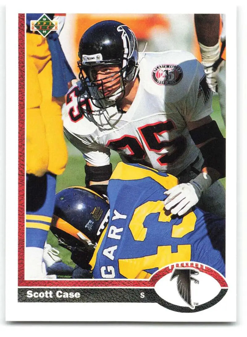 1991 Upper Deck #38 Scott Case NM-MT Atlanta Falcons Football Card - Football Card Single