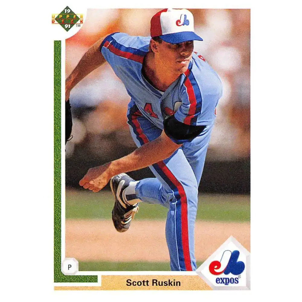 1991 Upper Deck #383 Scott Ruskin NM-MT Montreal Expos Baseball Card - Baseball Card Single