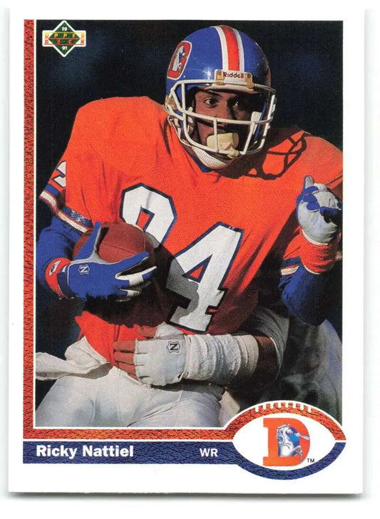 1991 Upper Deck #384 Ricky Nattiel NM-MT Denver Broncos Football Card - Football Card Single
