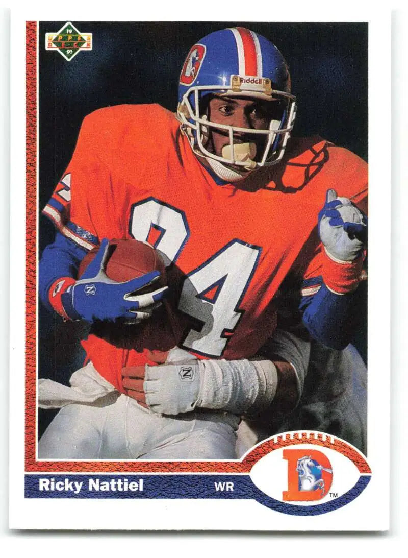 1991 Upper Deck #384 Ricky Nattiel NM-MT Denver Broncos Football Card - Football Card Single