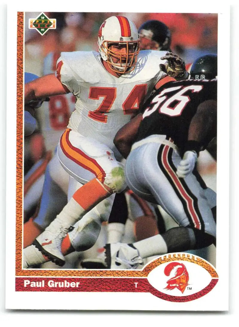 1991 Upper Deck #388 Paul Gruber NM-MT Tampa Bay Buccaneers Football Card - Football Card Single