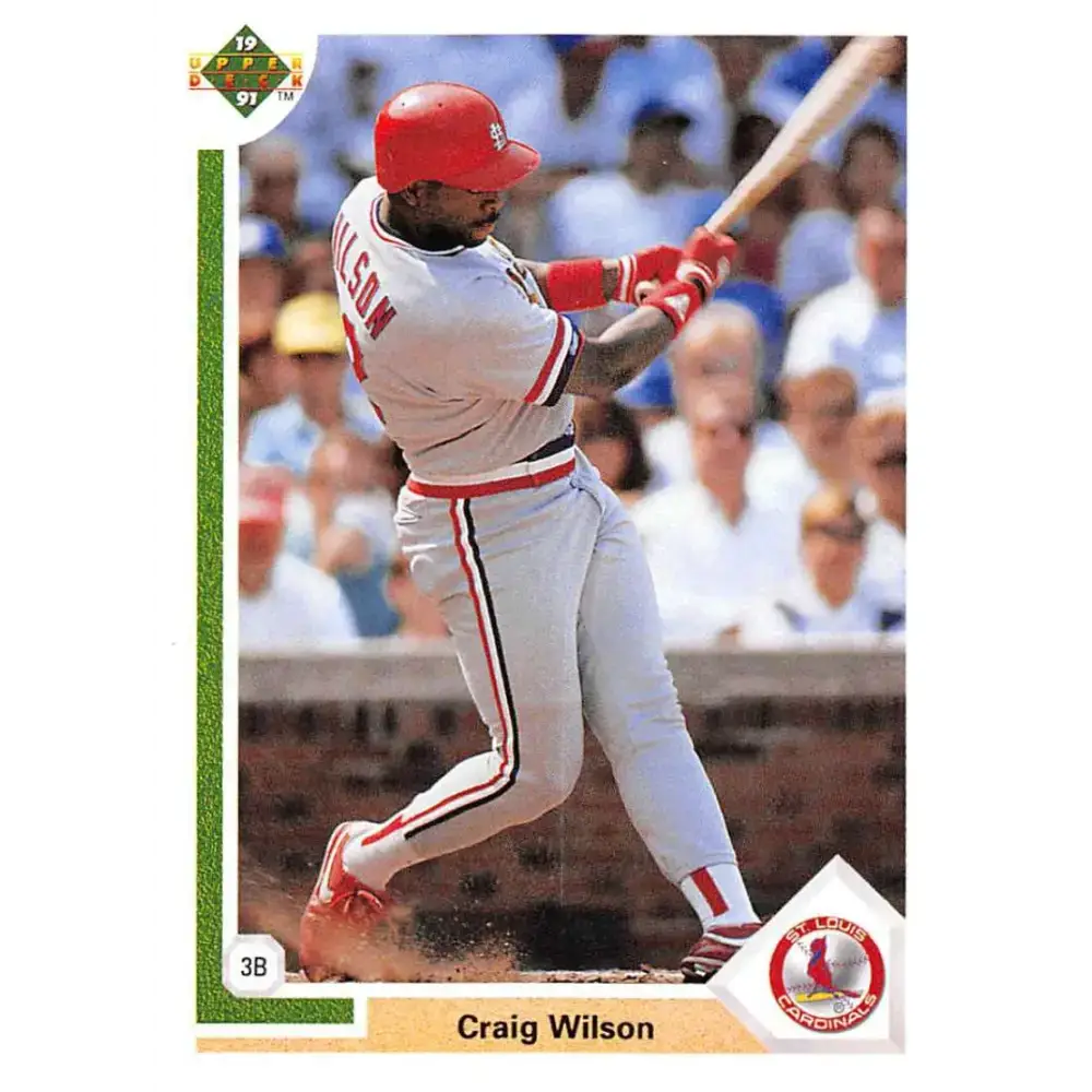 1991 Upper Deck #390 Craig Wilson EX Excellent RC Rookie St. Louis Cardinals Baseball Card