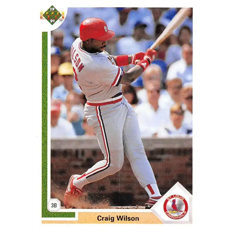 1991 Upper Deck #390 Craig Wilson EX Excellent RC Rookie St. Louis Cardinals Baseball Card