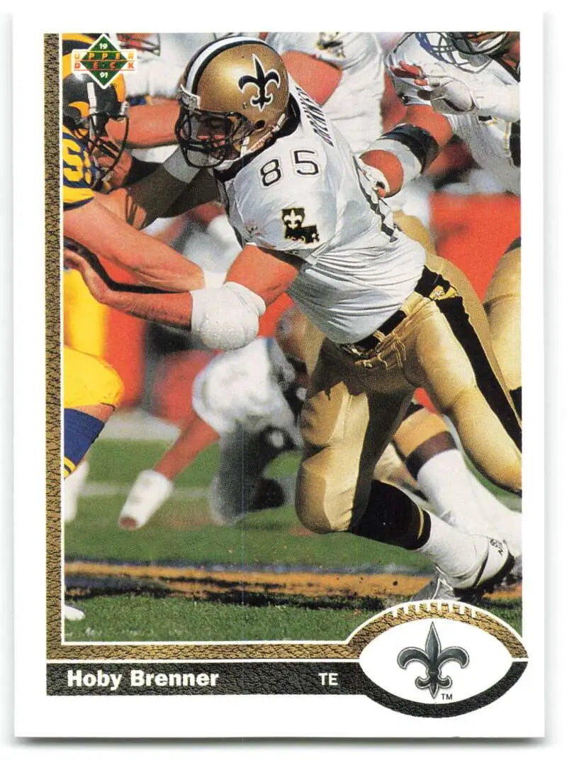 1991 Upper Deck #391 Hoby Brenner NM-MT New Orleans Saints Football Card - Football Card Single