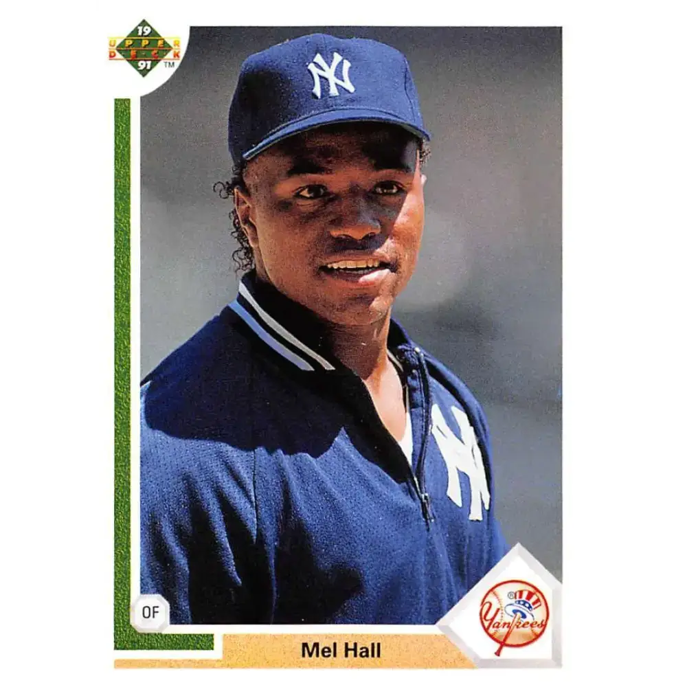 1991 Upper Deck #392 Mel Hall NM-MT New York Yankees Baseball Card - Baseball Card Single