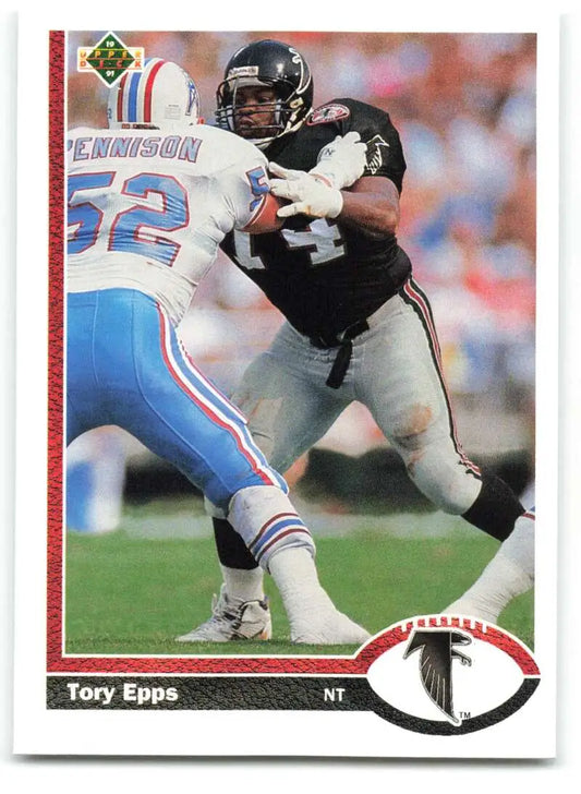 1991 Upper Deck #392 Tory Epps NM-MT Atlanta Falcons Football Card - Football Card Single