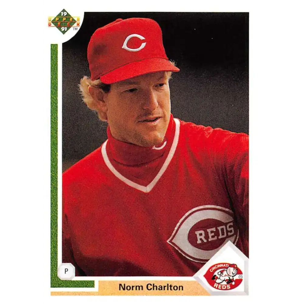 1991 Upper Deck #394 Norm Charlton EX Excellent Cincinnati Reds Baseball Card - Baseball Card Single