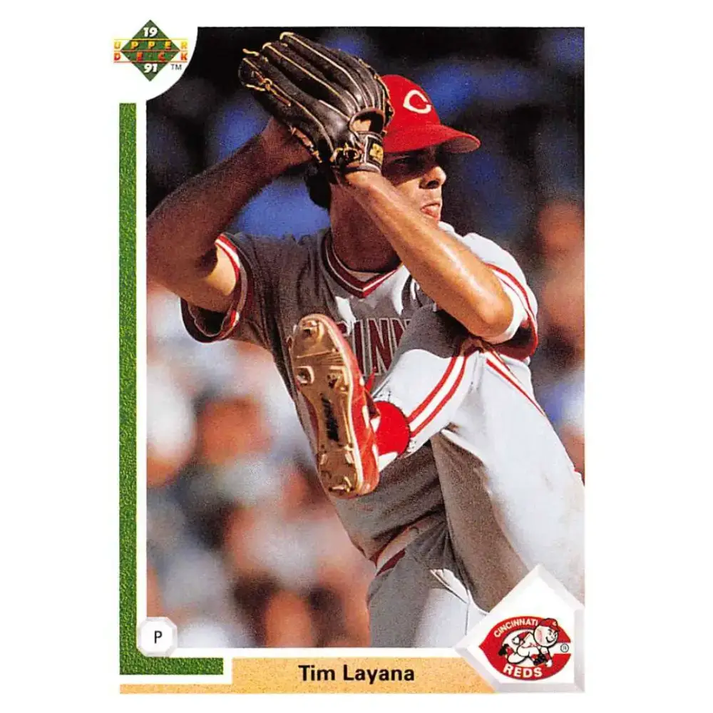 1991 Upper Deck #396 Tim Layana NM-MT Cincinnati Reds Baseball Card - Baseball Card Single