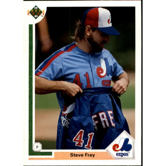 1991 Upper Deck #397 Steve Frey NM-MT Montreal Expos Baseball Card - Baseball Card Single