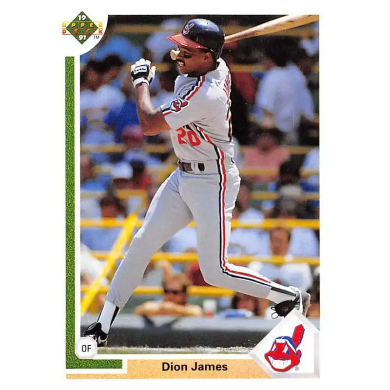 1991 Upper Deck #399 Dion James NM-MT Cleveland Indians Baseball Card - Baseball Card Single