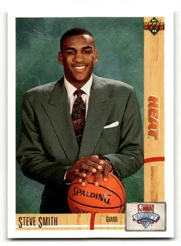 1991 Upper Deck #4 Steve Smith Miami Heat Basketball Cards NM Near M ID:55712 - Basketball Card Single