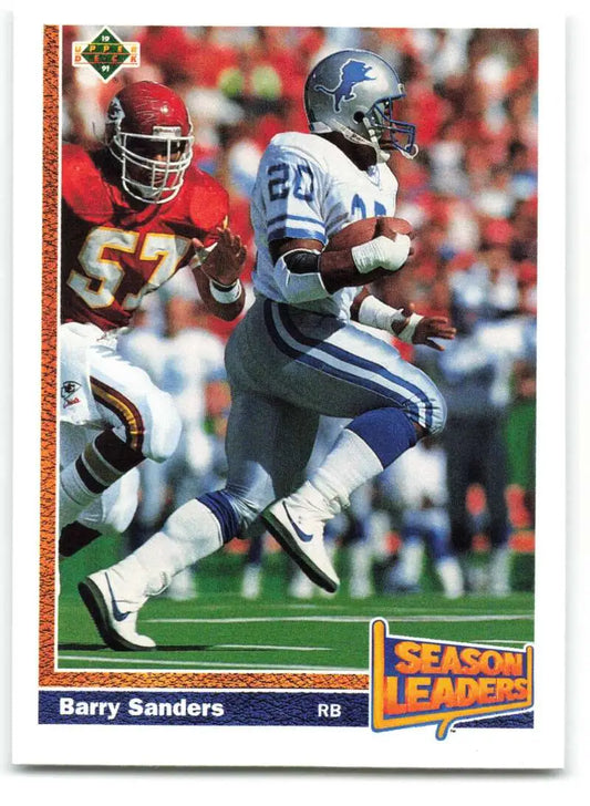 1991 Upper Deck #401 Barry Sanders NM-MT Detroit Lions Football Card - Football Card Single