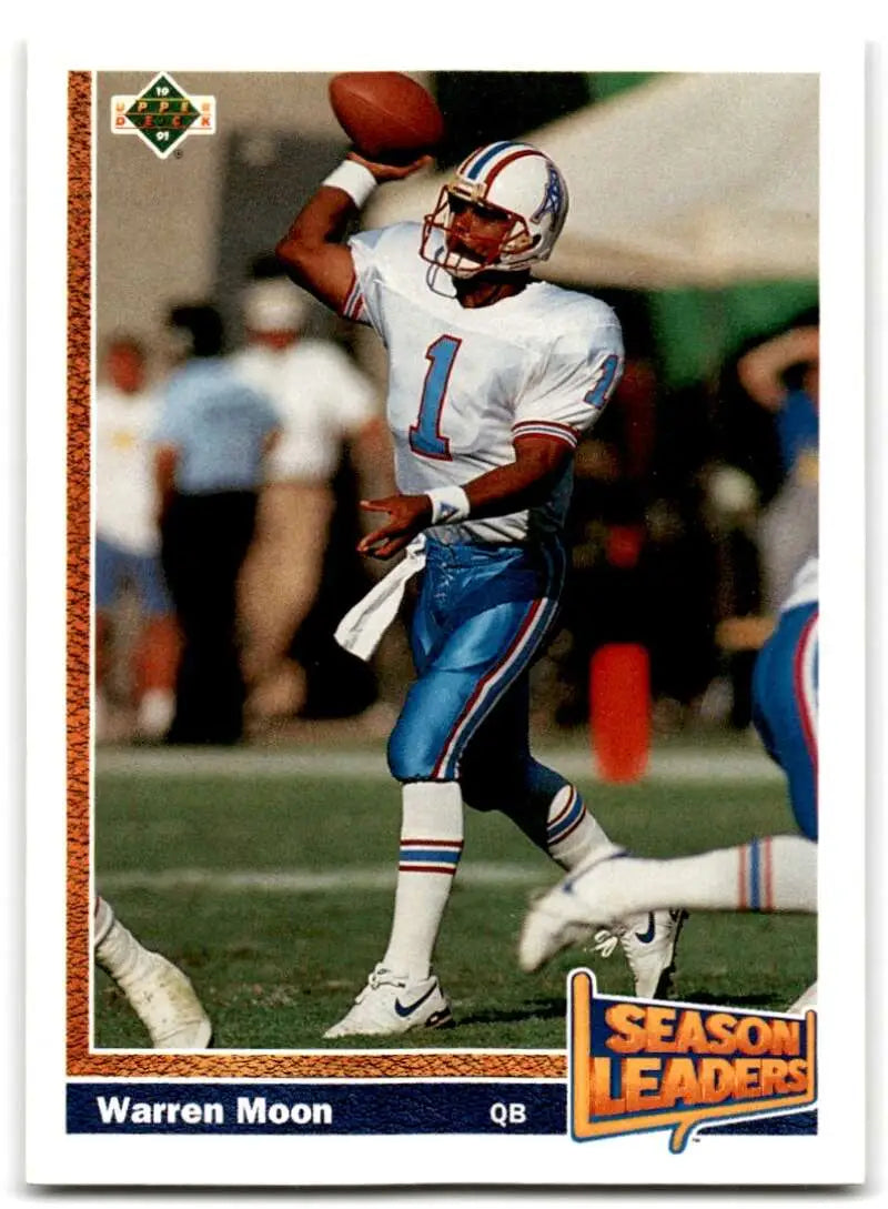 1991 Upper Deck #403 Warren Moon NM-MT Houston Oilers Football Card - Football Card Single
