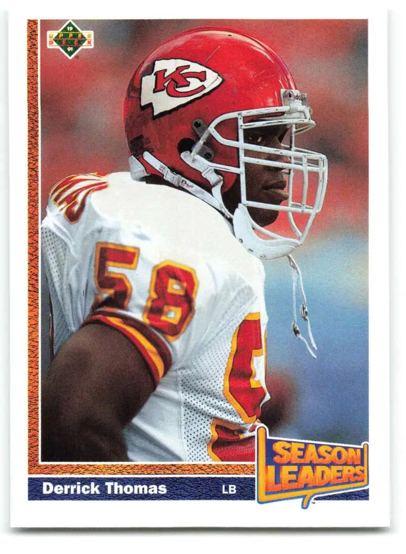 1991 Upper Deck #404 Derrick Thomas NM-MT Kansas City Chiefs Football Card - Football Card Single