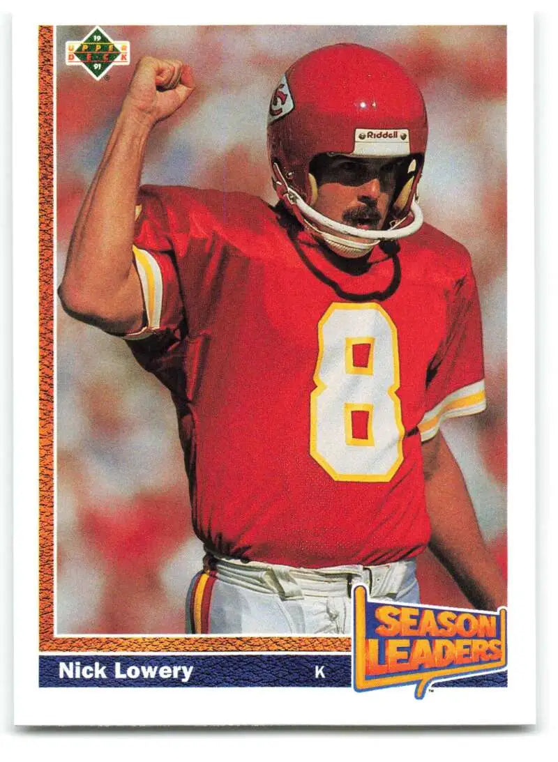 1991 Upper Deck #405 Nick Lowery NM-MT Kansas City Chiefs Football Card - Football Card Single