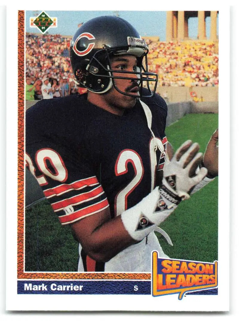 1991 Upper Deck #406 Mark Carrier NM-MT Chicago Bears Football Card - Football Card Single