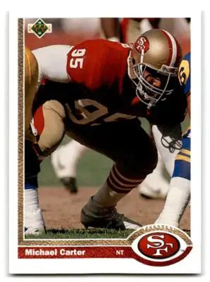 1991 Upper Deck #407 Michael Carter - Football Card Single