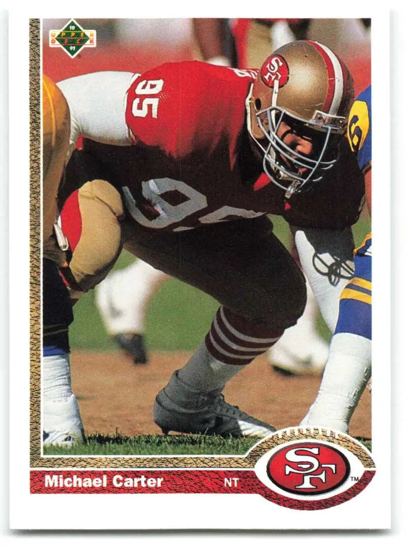 1991 Upper Deck #407 Michael Carter NM-MT San Francisco 49ers Football Card - Football Card Single
