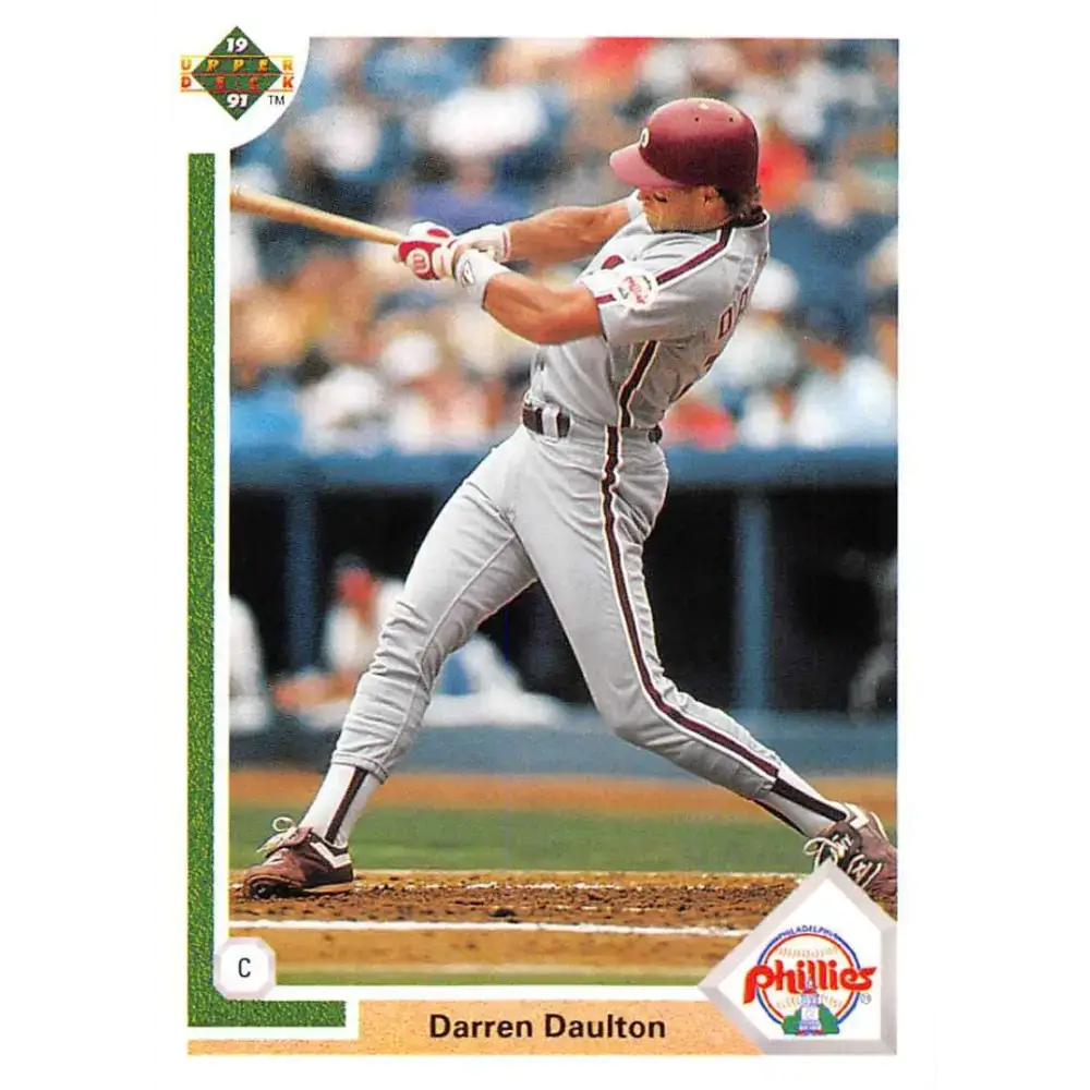 1991 Upper Deck #408 Darren Daulton EX Excellent Philadelphia Phillies Baseball Card - Baseball Card Single