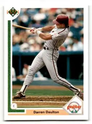 Original gloss 1991 Upper Deck Darren Daulton Philadelphia Phillies baseball card