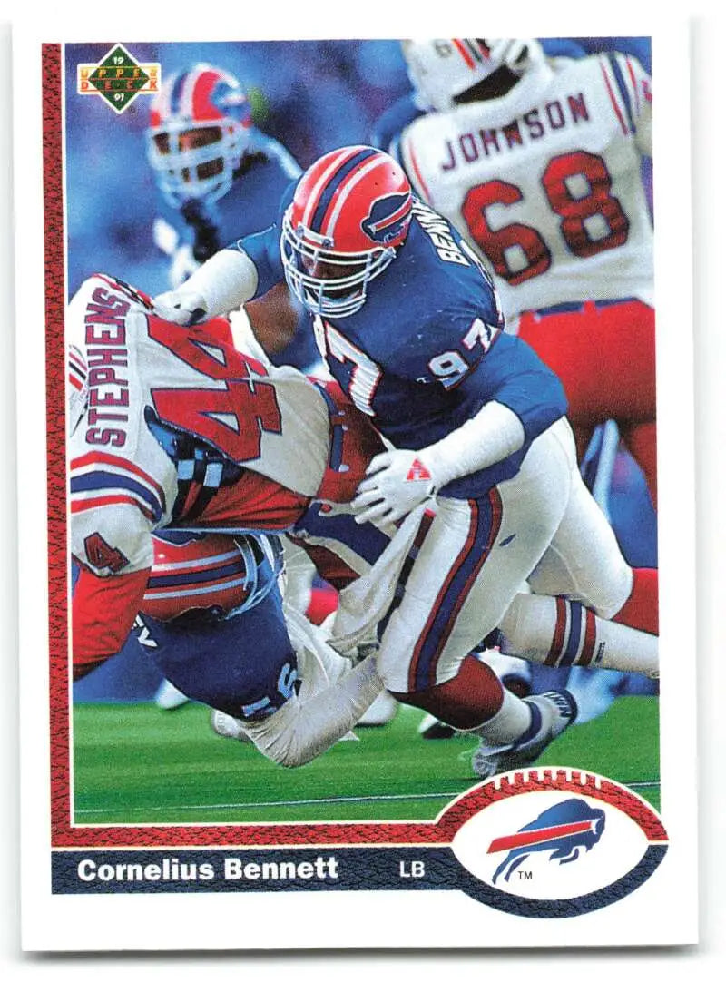 1991 Upper Deck #41 Cornelius Bennett NM-MT Buffalo Bills Football Card - Football Card Single