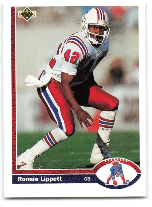 1991 Upper Deck #410 Ronnie Lippett NM-MT New England Patriots Football Card - Football Card Single