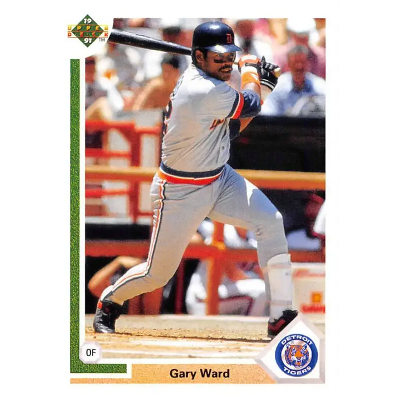 1991 Upper Deck #412 Gary Ward EX Excellent Detroit Tigers Baseball Card - Baseball Card Single