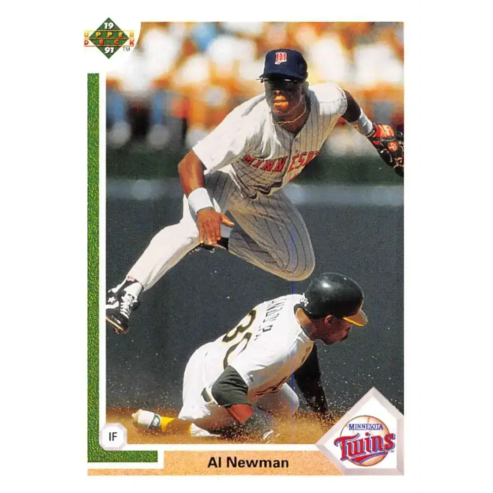 1991 Upper Deck #413 Al Newman EX Excellent Minnesota Twins Baseball Card - Baseball Card Single