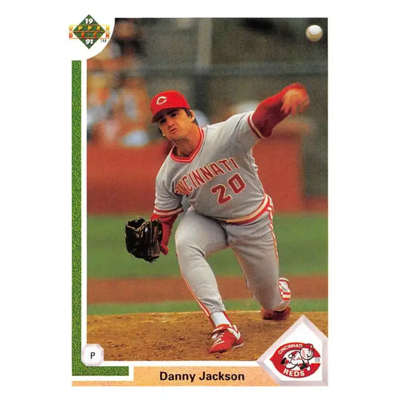 1991 Upper Deck #414 Danny Jackson EX Excellent Cincinnati Reds Baseball Card - Baseball Card Single