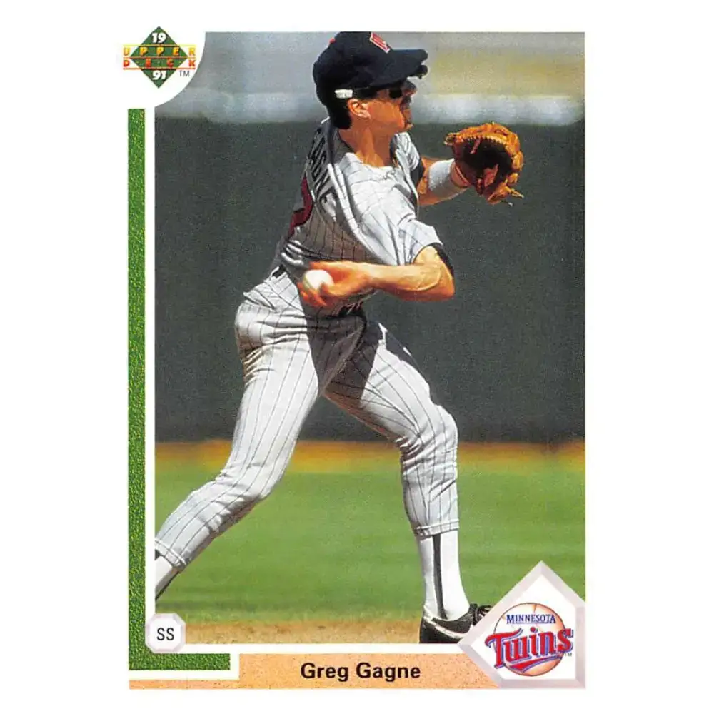 1991 Upper Deck #415 Greg Gagne EX Excellent Minnesota Twins Baseball Card - Baseball Card Single