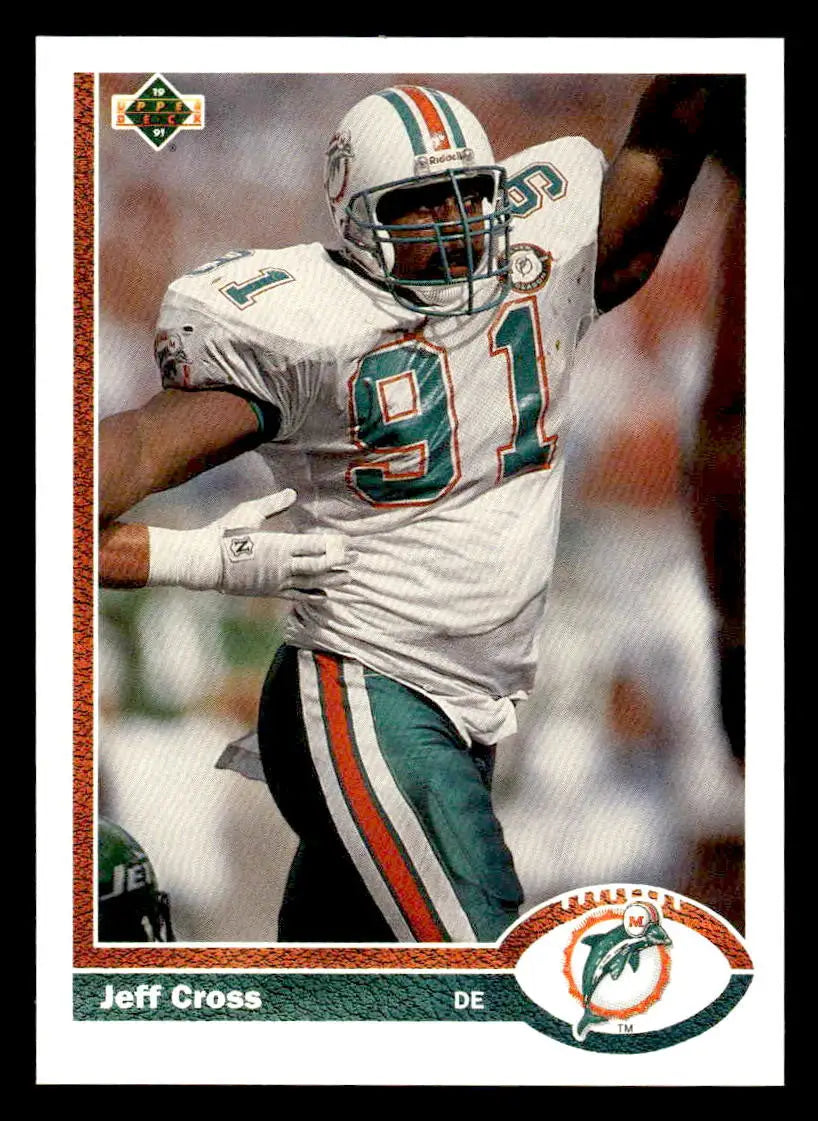 1991 Upper Deck #415b Jeff Cross - Football Card Single