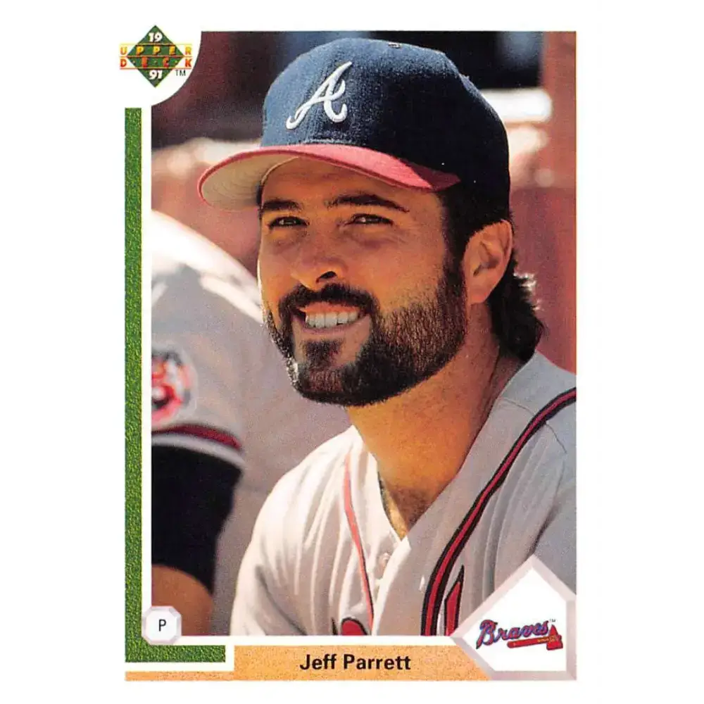 1991 Upper Deck #417 Jeff Parrett NM-MT Atlanta Braves Baseball Card - Baseball Card Single