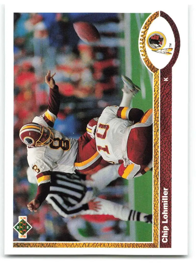 1991 Upper Deck #419 Chip Lohmiller NM-MT Washington Redskins Football Card - Football Card Single