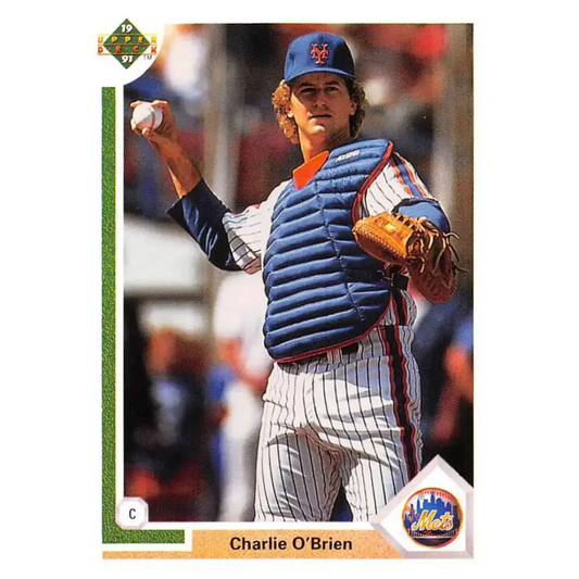 1991 Upper Deck #420 Charlie O’Brien NM-MT New York Mets Baseball Card - Baseball Card Single