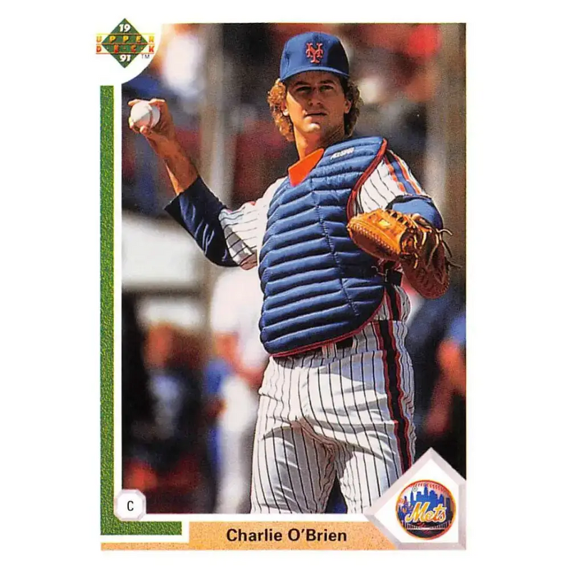 1991 Upper Deck #420 Charlie O’Brien NM-MT New York Mets Baseball Card - Baseball Card Single